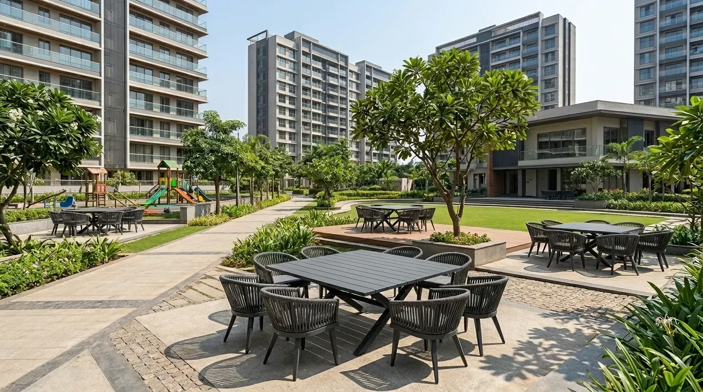 Trinity Palava II Central Gardens - Commercial Outdoor Wicker Chairs and Tables